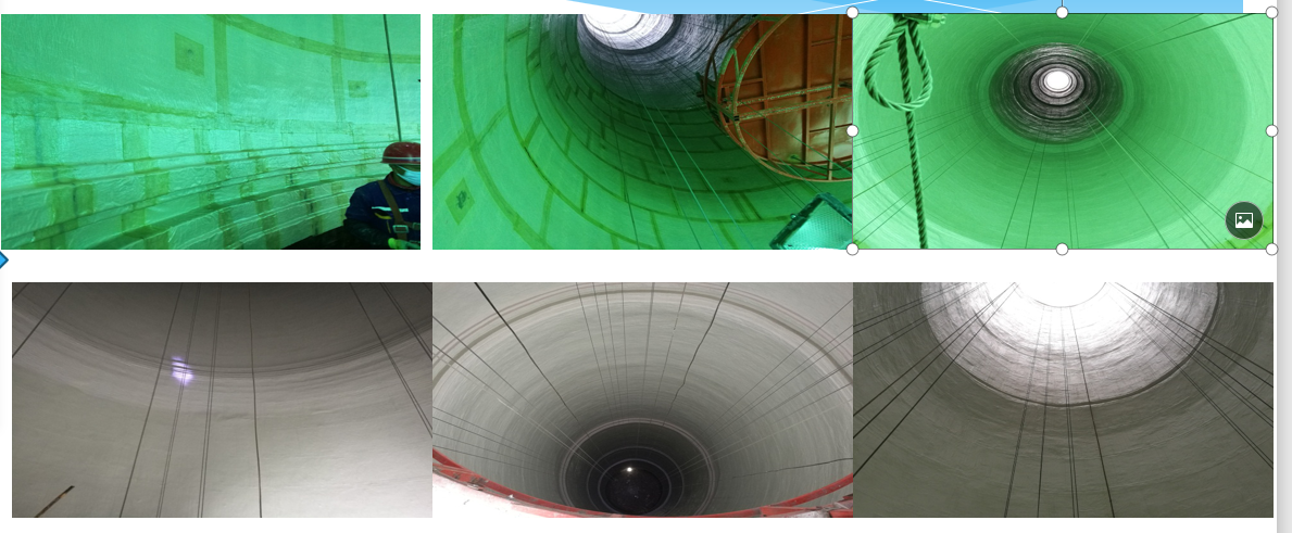 脫硫塔內部防腐施工圖 脫硫塔內部防腐施工圖